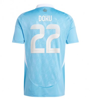 Belgien Jeremy Doku #22 Replika Udebanetrøje EM 2024 Kortærmet
